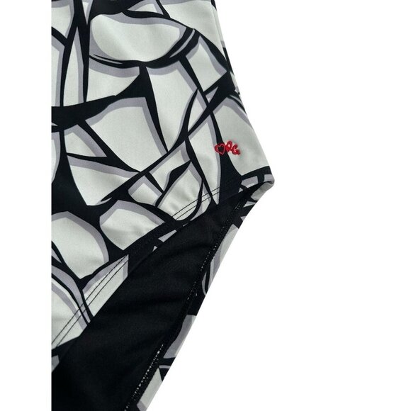 NWT $178 ROBERT GRAHAM Black & White SWIMSUIT ONE PEICE US 16 XL FLATTERING - Picture 1 of 6